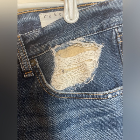 rag & bone Distressed Cutoff Denim Shorts size 26 - Picture 2 of 8
